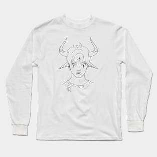 Incubus Demon | Occult | Devil Horns | Third Eye Long Sleeve T-Shirt